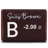 Clalen 1 Day Iris Suzy Brown Color Contact Lenses -2.00 30pcs
