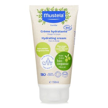 Mustela Organic Hydrating Face And Body Cream with Olive Oil (Fragrance Free)  150ml/5oz