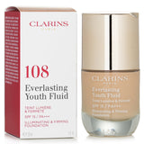 Clarins Everlasting Youth Fluid Illuminating & Firming Foundation SPF 15 - # 108 Sand(Box Slightly Damaged) 30ml/1oz