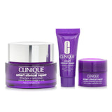 Clinique Smart Clinic.Set: Lifting Face+Neck Cream 50ml+Wrinkle Correcting Serum 10ml+Wrinkle Corrective Eye Cream 5ml +Bag 4pcs