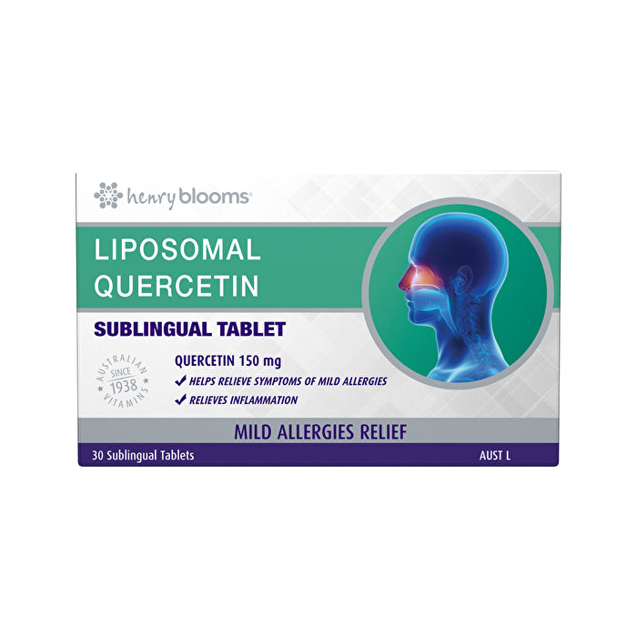 henry blooms liposomal glutathione sublingual 30 tablets VitaQIK  Giant Chemist Harbour Town Henry Blooms Liposomal Quercetin Sublingual