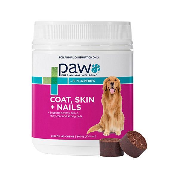 Paw By Blackmores PAW By Blackmores Coat, Skin + Nails (For Dogs approx 60 Chews) 300g
