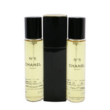 Chanel No.5 Eau De Toilette Purse Spray And 2 Refills 3x20ml/0.7oz