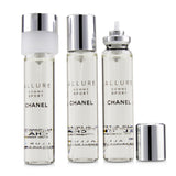 Chanel Allure Homme Sport Eau De Toilette Travel Spray Refills (3 Refills) 3x20ml/0.7oz