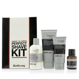 Anthony Logistics For Men The Perfect Shave Kit: Cleanser + Pre-Shave Oil + Shave Cream + After Shave Cream
