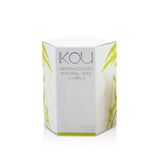 iKOU Eco-Luxury Aromacology Natural Wax Candle Glass - Happiness (Coconut & Lime)