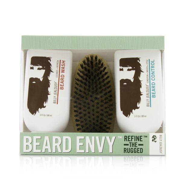 Billy Jealousy Beard Envy Kit: Beard Wash 88ml + Beard Control 88ml + brush 1pcs 