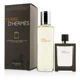 Hermes Terre D'Hermes Eau De Toilette Refillable Spray 30ml/1oz + Refill 125ml/4.2oz 2pcs