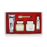 Laura Mercier Almond Coconut Milk Luxe Body Collection: Eau De Toilette Spray 15ml/0.5oz + Souffle Body Creme 200ml/6.7oz + Honey Bath 200ml/6.7oz + Creme Body Wash 100ml/3.4oz