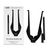 Billion Dollar Brows The Brow Buddy Kit - 1x Brow Buddy - Black, 1x White Pencil 2pcs