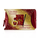 Bourjois Passionnee Coffret: Eau De Toilette Spray 75ml + Khol & Contour Eyeliner Pencil - #001 Noir-Issime 1.2g/0.04oz + Glossy Bag