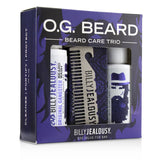 Billy Jealousy O.G. Beard Care Trio Set : 1x Beard Wash 60ml + 1x Beard Oil 60ml + 1x Titanium Comb