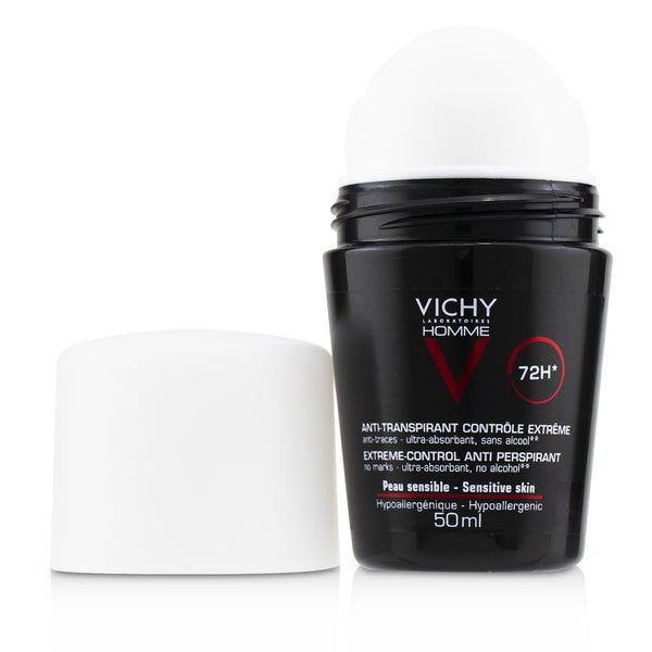 Vichy Homme 72H* Extreme-Control Anti Perspirant Roll-On (For Sensitive Skin) 