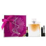 Lancome La Vie Est Belle L'Eclat Coffret: L'Eau De Parfum Spray 50ml + Hypnose Custom Wear Volume Mascara #01 Noir Hypnotic + L' Absolu Rouge Hydrating Shaping Lipcolor #378 Rose Lancome (Matte)