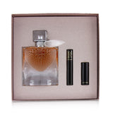 Lancome La Vie Est Belle L'Eclat Coffret: L'Eau De Parfum Spray 50ml + Hypnose Custom Wear Volume Mascara #01 Noir Hypnotic + L' Absolu Rouge Hydrating Shaping Lipcolor #378 Rose Lancome (Matte)