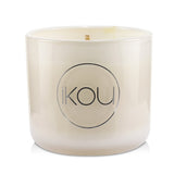 iKOU Essentials Aromatherapy Natural Wax Candle Glass - Joy (Australian White Flannel Flower)