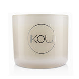 iKOU Essentials Aromatherapy Natural Wax Candle Glass - Joy (Australian White Flannel Flower)