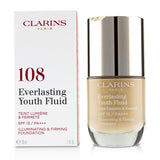 Clarins Everlasting Youth Fluid Illuminating & Firming Foundation SPF 15 - # 108 Sand