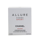 Chanel Allure Homme Sport Cologne Travel Spray & Two Refills 3x20ml/0.7oz