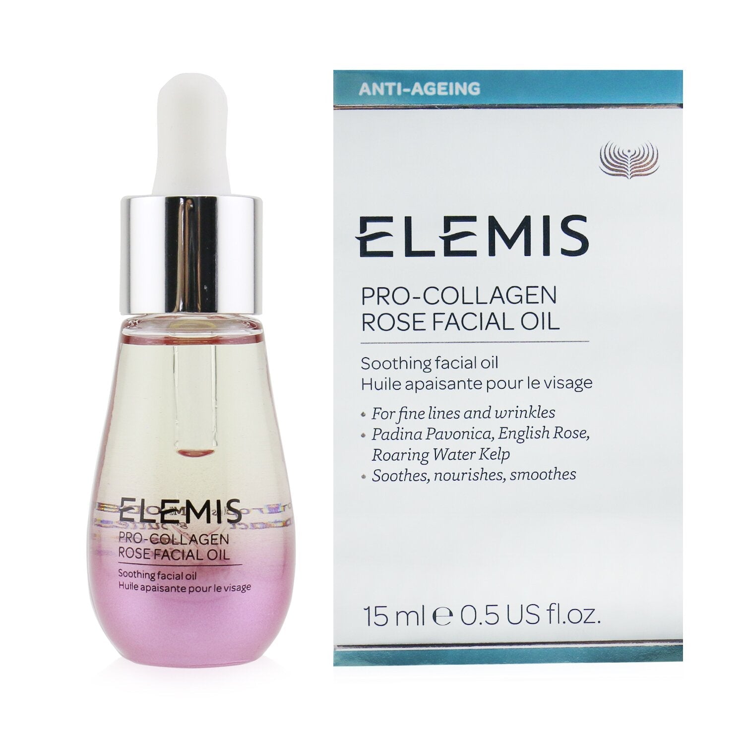 Elemis ProCollagen Rose Facial Oil 15ml/0.5oz Fresh Beauty Co. USA