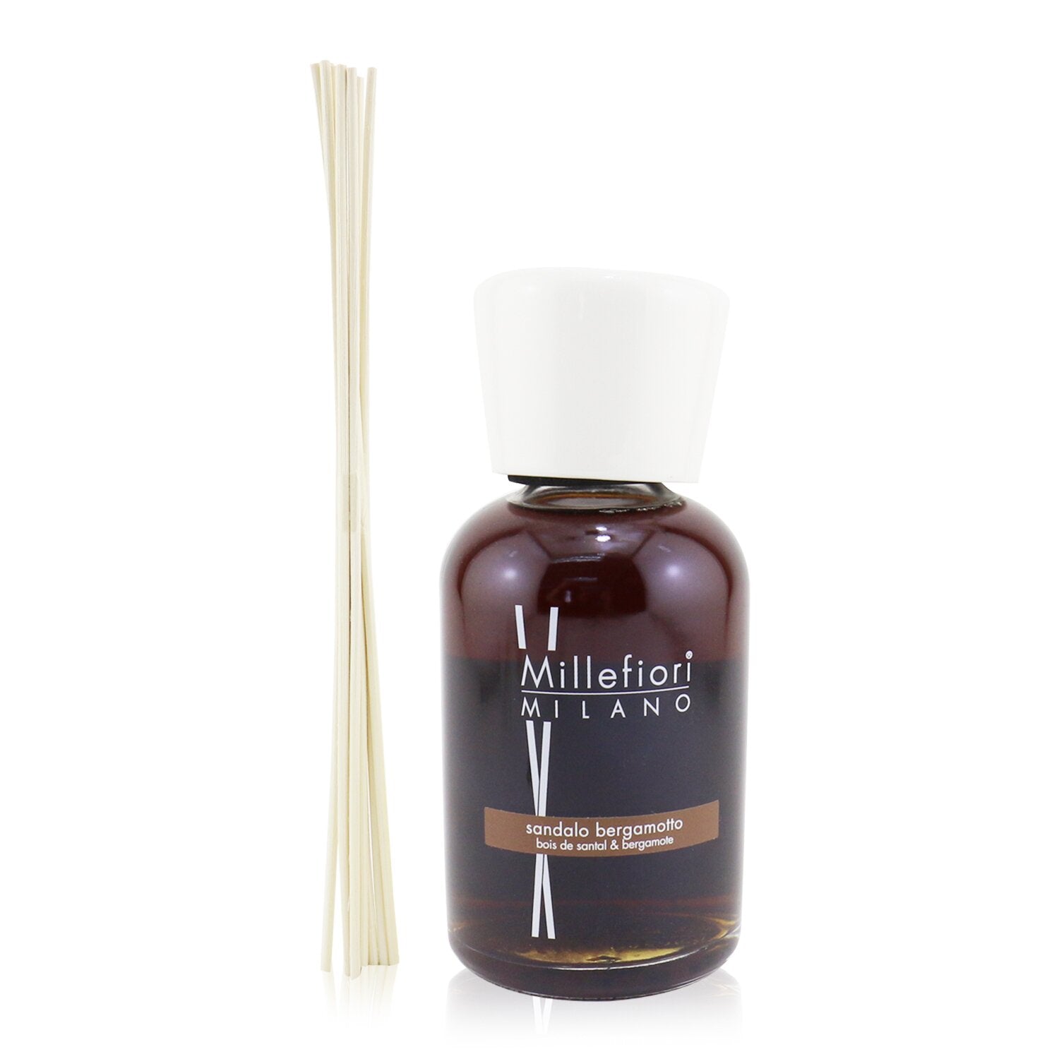 VANILLA WOOD - 100ML Natural Fragrance Reed Diffuser by Millefiori Milano