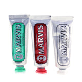 Marvis Travel Set: 1xClassic Strong Mint Toothpaste+1xWhitening Mint Toothpaste+1xCinnamon Mint Toothpaste