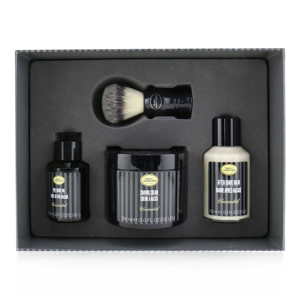 The Art Of Shaving 4 Elements Shaving Full Size Kit -Unscented: Pre-Shave Oil 60ml + Shaving Cream 150ml + After-Shave Balm 100ml + Genuine Badger Brush  4pcs