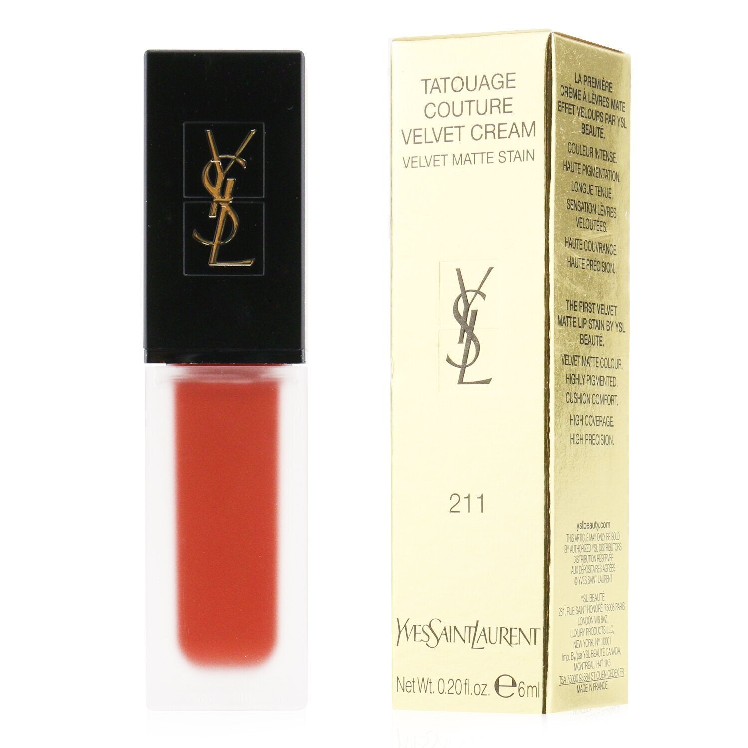 YSL Rouge Pur Couture Lipstick, Le Orange 13 - 0.13 oz tube