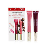 Clarins Instant Light Lip Perfector Collection - #01 Rose Shimmer + #08 Plum Shimmer