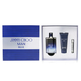 Jimmy Choo Man Blue Coffret: Eau De Toilette Spray 100ml/3.3oz + After Shave Balm 100ml/3.3oz + Eau De Toilette Spray 7.5ml/0.25oz