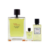 Hermes Terre D'Hermes Eau Intense Vetiver Coffret: Eau De Parfum 100ml/3.3oz + Hair & Body Shower Gel 40ml/1.35oz + Eau De Parfum 5ml/0.17oz