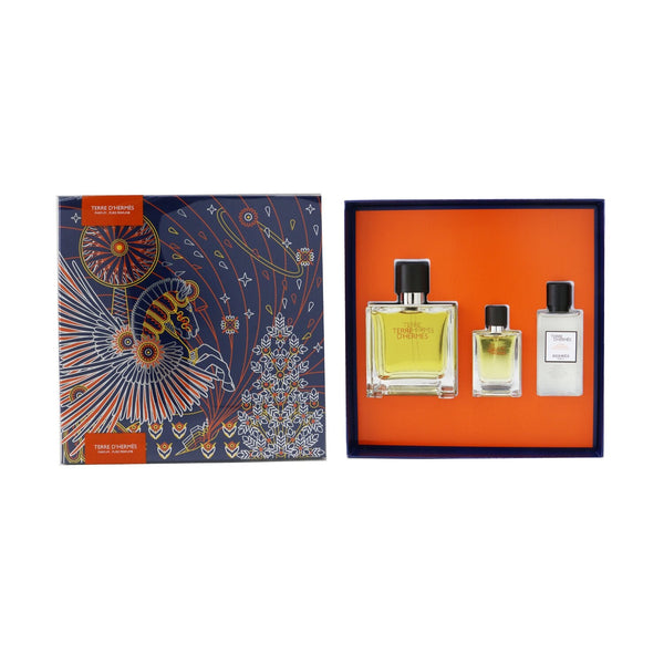 Hermes Terre D'Hermes Coffret: Pure Parfum Spray 75ml/2.5oz + Pure Parfum Spray 12.5ml/0.42oz + After-Shave Lotion 40ml/1.35oz 