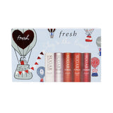 Fresh Sugar Lip Treatment Set: Sugar Lip Treatment Advanced Therapy - 2.2g/0.07oz + 4x Mini Sugar Lip Treatment SPF 15 (#Rose, #Coral, #Punch, #Cherry)
