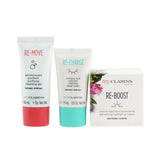 Clarins My Clarins The Essentials Set: Re-Boost Hydrating Cream 50ml+ Re-Move Cleansing Gel 30ml+ Re-Charge Sleep Mask 15ml