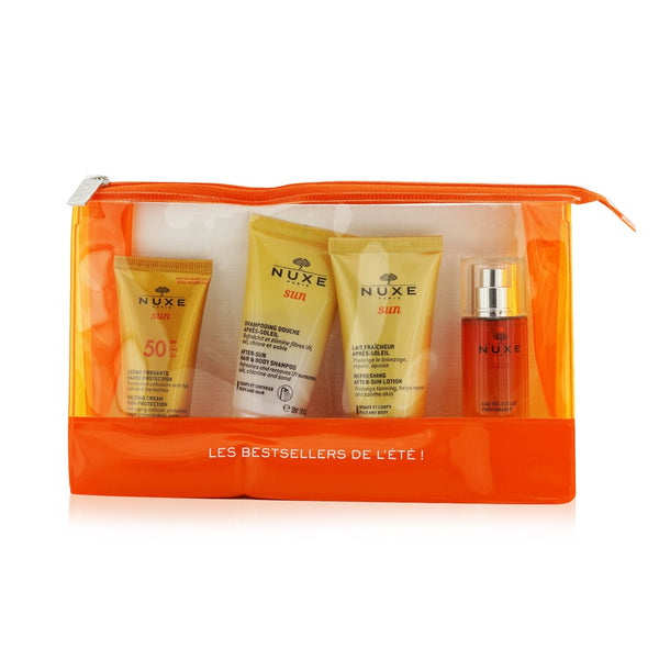 Nuxe Nuxe Sun My Summer Ritual Coffret: Melting Cream High Protection For Face SPF 50 30ml/1oz + After-Sun Hair & Body Shampoo 50ml/1.6oz + Refreshing After-Sun Lotion For Face & Body 50ml/1.6oz + Delicious Fragrant Water Spray 30ml/1oz 