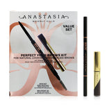 Anastasia Beverly Hills Perfect Your Brows Kit (Brow Wiz + Mini Dipbrow Gel) - # Ebony 2pcs