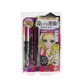 KISS ME Heroine Make Volume & Curl Mascara Advanced Film + Smooth Liquid Eyeliner Set - #01 Black 2pcs