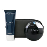 Bvlgari Aqva Pour Homme Coffret: Eau De Toilette Spray 100ml/3.4oz + After Shave Balm 100ml/3.4oz + Pouch 2pcs+Pouch