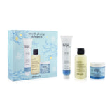 Philosophy Smooth, Glowing & Hopeful 3-Pieces Set: Renewed Hope In A Jar Peeling Mousse 75ml + One-Step Facial Cleanser 120ml + Renewed Hope In A Jar Hyaluronic Glow Moisturizer 60ml