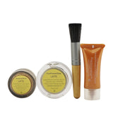 Jane Iredale Make Up Set (1x Primer 7ml + 1x Loose Mineral Powder 1.7g + 1x Mineral Foundation 2.8g + 1x Mini Powder Brush) 4pcs+1bag