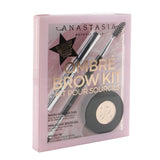 Anastasia Beverly Hills Ombre Brow Kit (Brow Powder Duo + Mini Clear Brow Gel + Brush 7B) - # Ebony