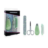 Tweezerman Baby Manicure Kit (Nail Clipper + Nail Scissors + Nail File + Brush) 4pcs