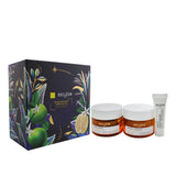 Decleor Mission Glow Green Mandarin Set: Sun-Kissed Cream 50ml+ Scrub Mask 50ml+ Antidote Advanced Concentrate 10ml 3pcs