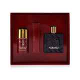Versace Eros Flame Coffret: Eau De Parfum Spray 100ml/3.4oz + Eau De Parfum Spray 10ml/0.3oz + Deodorant Stick 75ml/2.5oz 3pcs