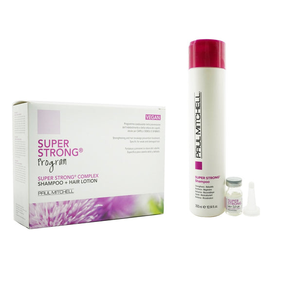 Paul Mitchell Strength Super Strong Complex Program Set: Shampoo 300ml + Hair Lotion 12x6ml  13pcs