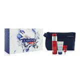Clarins Clarinsmen Energizing Essentials Set: Energizing Gel 50ml + Active Face Wash 30ml + Energizing Eye Gel 3ml + Bag 3pcs+1bag