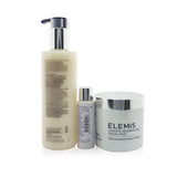 Elemis Skin Resurfacing Trio Set: Facial Pads 60pads+ Facial Wash 200ml+ Skin Smoothing Essence 28ml 3pcs