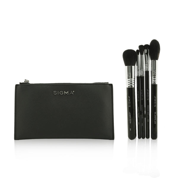 Sigma Beauty Signature Brush Set (5x Premium Brush, 1x Bag) (Box Slightly Damaged)  5pcs+1bag