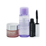 Clinique Eye Favourites Set: All About Eyes 15ml+ Take The Day Off Makeup Remover 50ml+ High Impact Mascara 3.5ml+ Bag 3pcs+1Bag