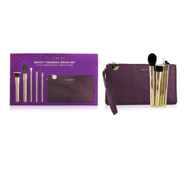 Sigma Beauty Beauty Obsessed Brush Set (5x Brush +1x Bag)  5pcs+1bag